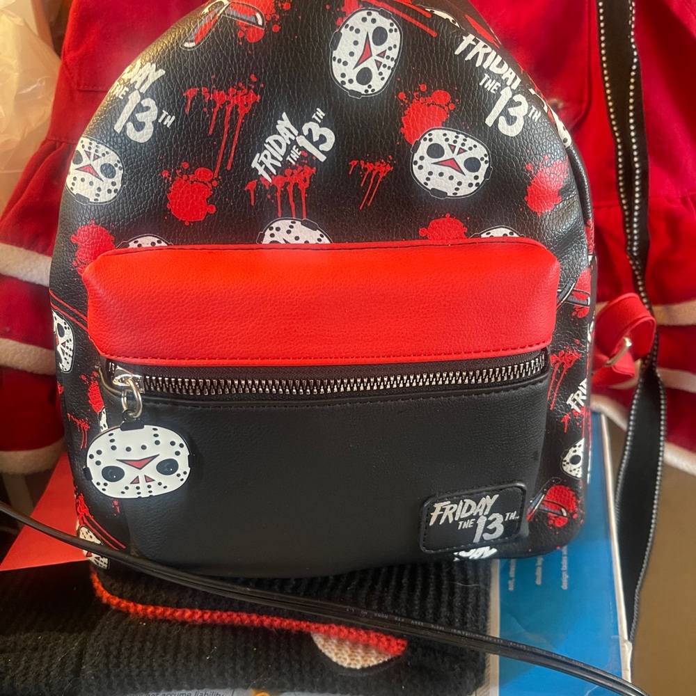 Black and Red Backpack